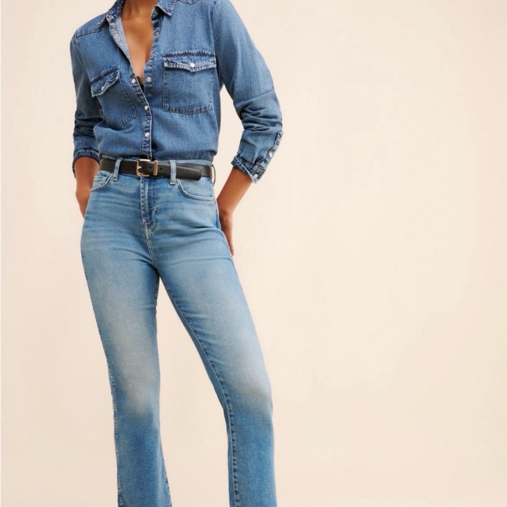 7 For All Mankind High Waist Slim Kick Jeans